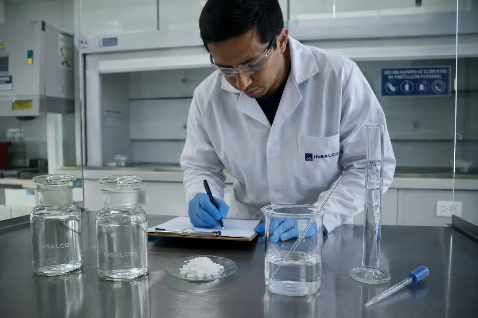 Análisis técnico de sal para tratamiento de agua